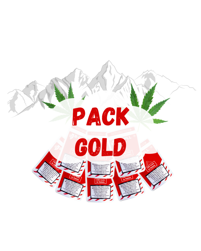 CBD-Kauf Schweiz | Gold CBD Packung Promotion