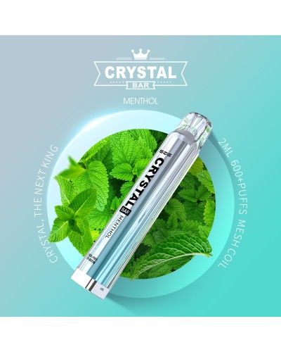 E-Cigarette Crystal Menthol 2% de nicotine 600 Puffs