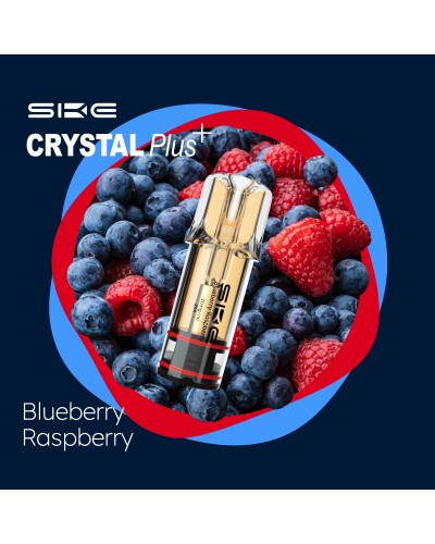 Pods E-Cigarette Crystal Plus Blueberry Raspberry 2% de nicotine 600 Puffs