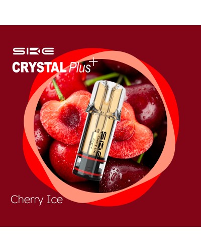 2 Pods E-Cigarette Crystal Plus Cherry Ice 2% nicotine 600 Puffs