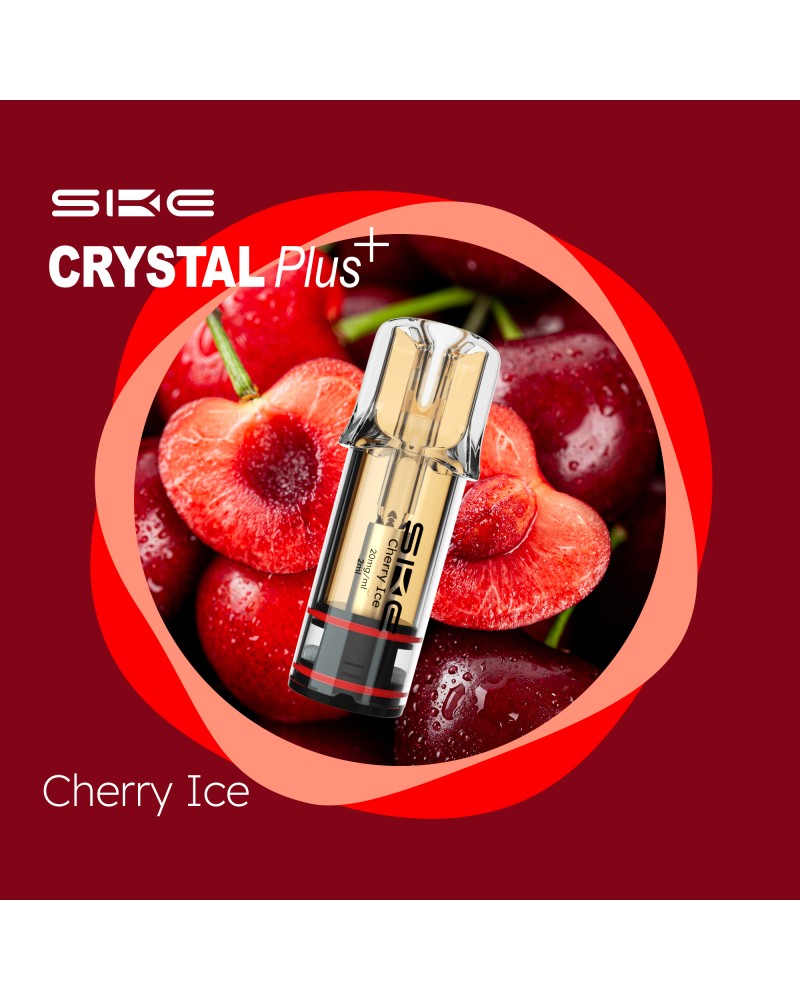 Entdecke den Geschmack von Cherry Ice in deinen 2ml Pods für Crystal Plus E-Zigaretten