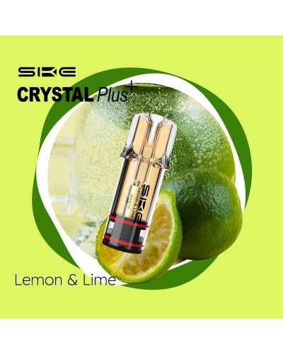 2 Pods E-Cigarette Crystal Plus Lemon & Lime 2% nicotine 600 Puffs