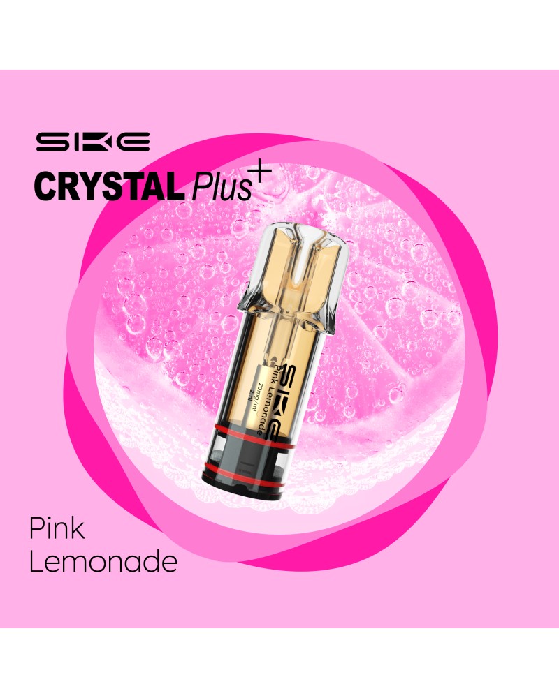 Teste das köstliche Aroma von Pink Lemonade mit den 2ml Pods von Crystal Plus