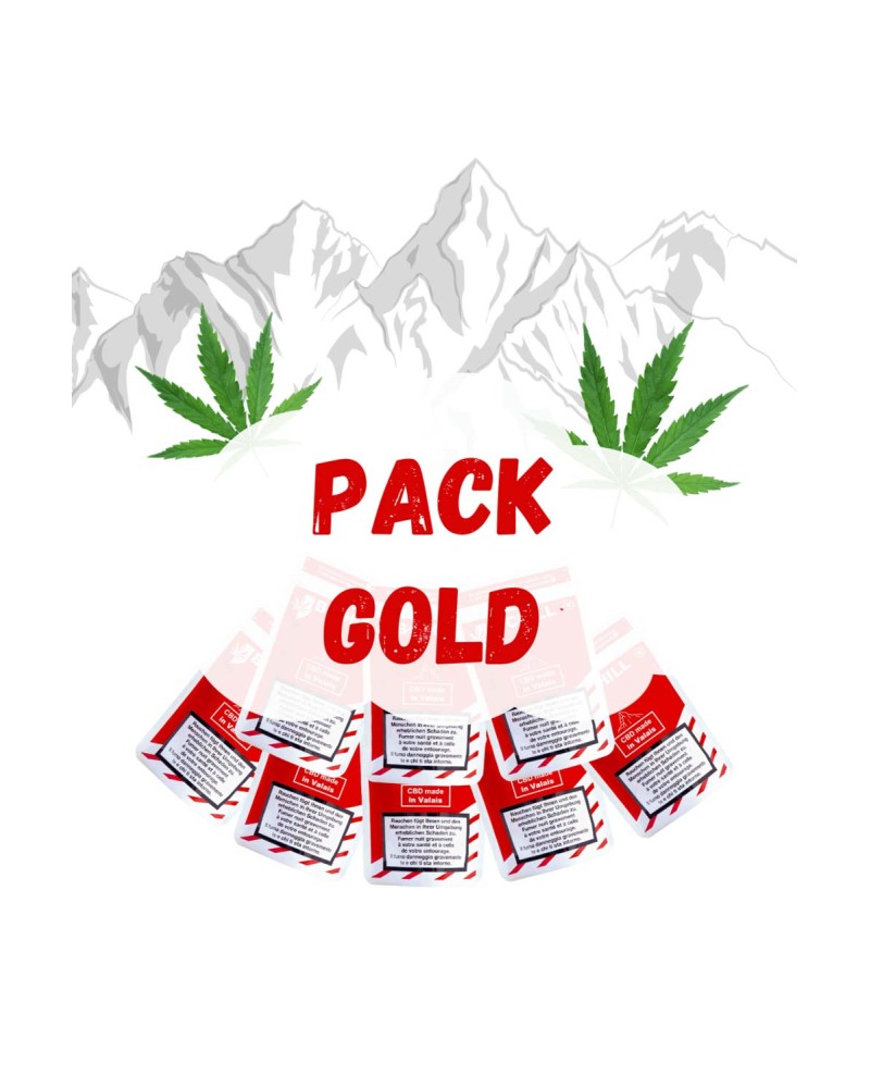 CBD-Kauf Schweiz | Gold CBD Packung Promotion