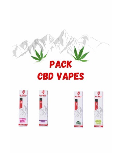 Advantage pack of CBD puffs, also known as CBD vapes or CBD e-cigarettes