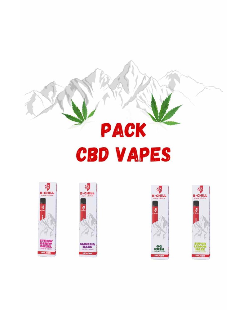 Advantage pack of CBD puffs, also known as CBD vapes or CBD e-cigarettes