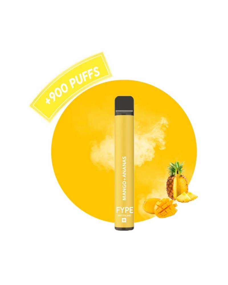 Acheter E-cigarette 900 Puff Arome Mango-Ananas En Ligne Suisse France Belgique