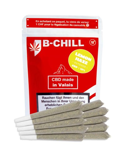 Commander sachet de 10 joints de CBD pré-roulés Lemon Haze Outdoor