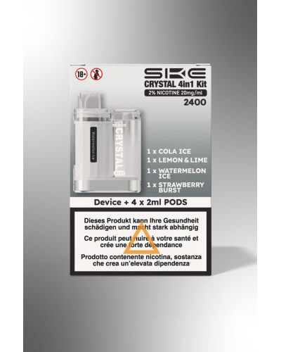 Acheté e-cigarrettes Crystal 4 en 1
