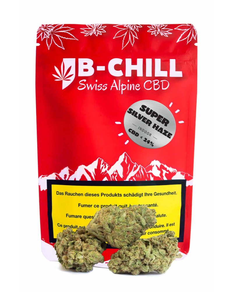 Premium Indoor CBD Blüten Super Silver Haze
