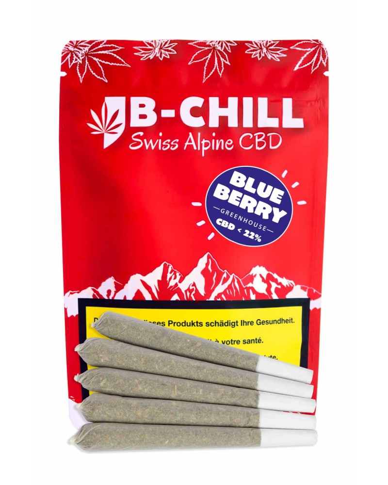Buy 5 pre-rolled Blueberry CBD Greenhouse joints