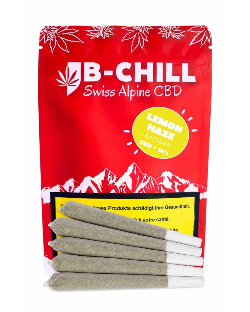 5 Vorgefertigte Lemon Haze CBD-Outdoor-Joints kaufen