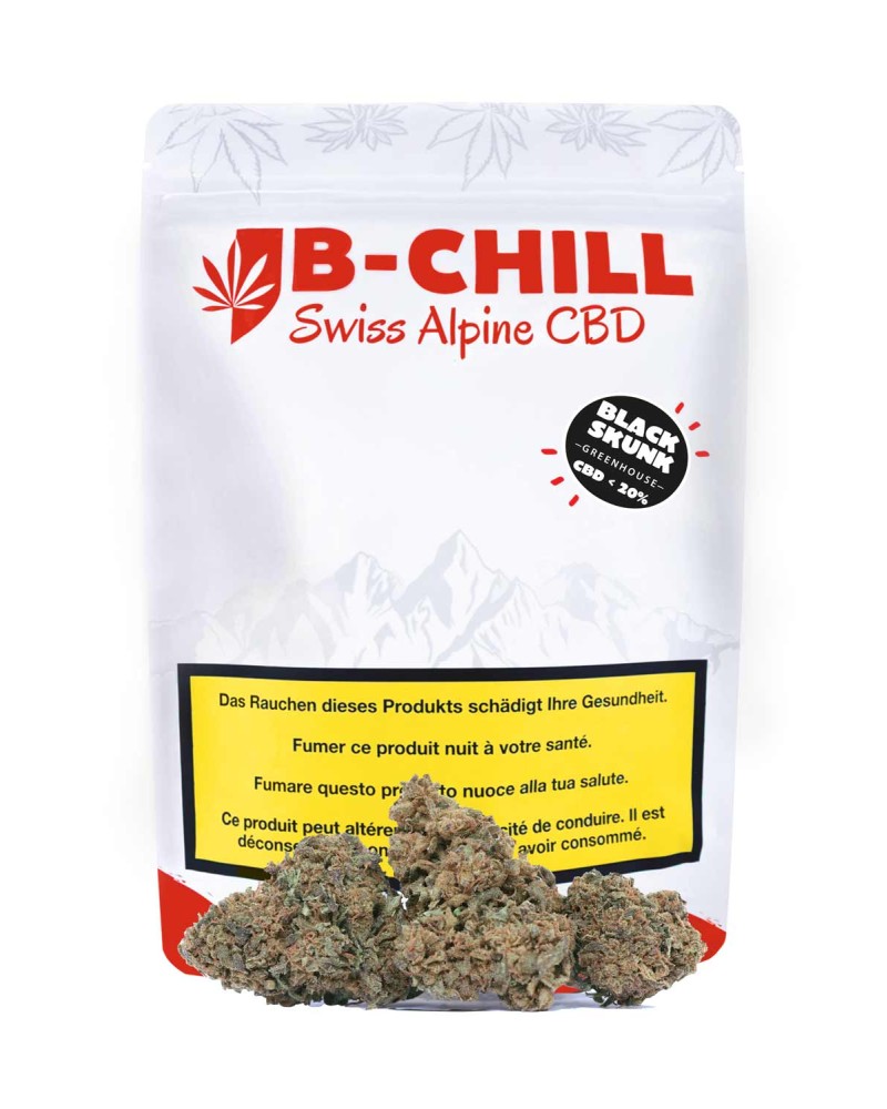 Black Skunk CBD Greenhouse | 20% CBD Et 0.84% THC | Excellent Prix CBD Suisse