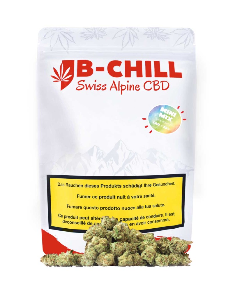 Mini Mix CBD Blüten Assemblage Kaufen Schweiz Greenhouse Und Indoor Cannabidiol Buds B-Chill