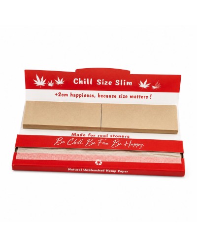 10 packages of Chill Size Slim 130mm Rolling Papers