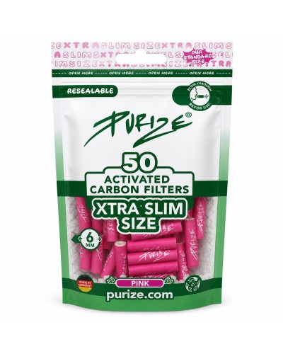Achat de filtres purize xtra-slim roses dans le shop de CBD en ligne B-Chill !