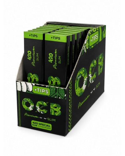 OCB Slim Premium rolling papers with filters