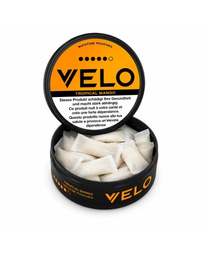 Shop de CBD en ligne: Commande la Snus Velo Tropical Mango chez B-Chill !