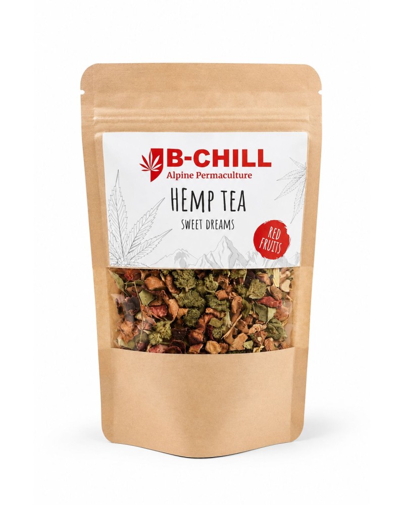 Thé Fruits Rouges au Chanvre Sweet Dreams 40g | Infusion B-Chill Suisse
