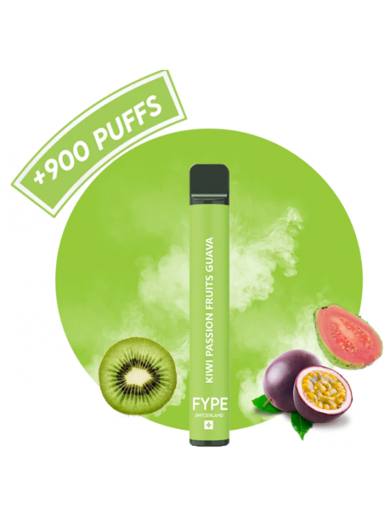 E-Zigarette Kiwi Passion Fruits Guava 900 Puffs