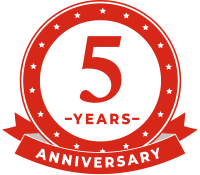 5 years anniversary logo